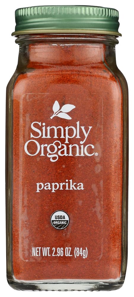 Simply Organic Ground Paprika, Certified Organic | 2.96 oz | Pack of 2 | Capsicum annuum