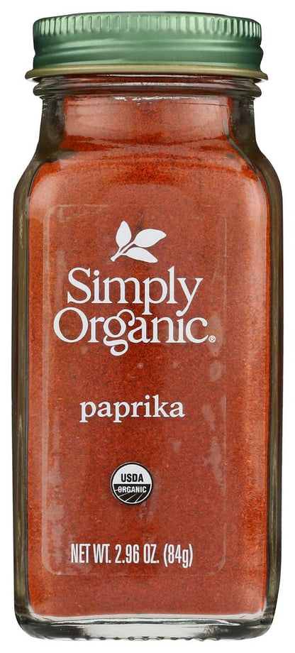 Simply Organic Ground Paprika, Certified Organic | 2.96 oz | Pack of 2 | Capsicum annuum