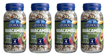 Litehouse Freeze Dried Guacamole Herb Blend - Substitute for Fresh Guacamole, Makes 4 Batches, Organic Guacamole Seasoning, Glut