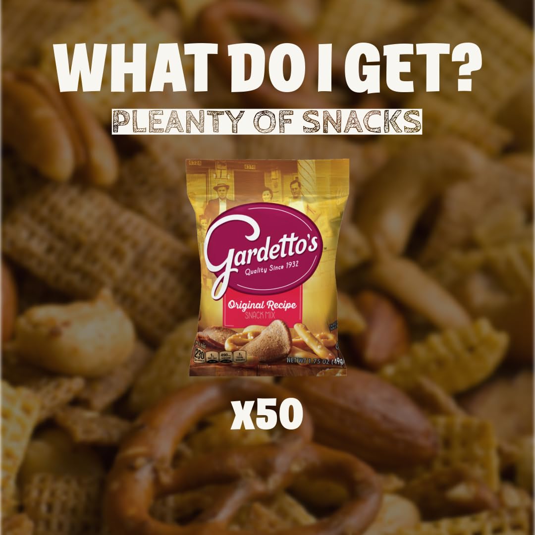 Bulk Gardettos Snack Mix Individual Packs 50 Count / 1.75 Oz.