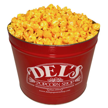 Gourmet Popcorn Gift Tin - Del's Popcorn (Cheese, 2 Gallon)