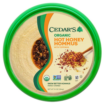 Cedars Topped Organic Hot Honey Hommus
