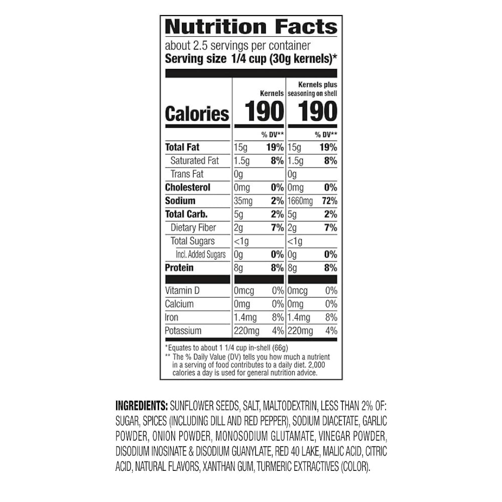 Generic Bigs Spicy Dill Pickle Flavored Sunflower Seeds, 5.35 Oz. Resealable Bag
