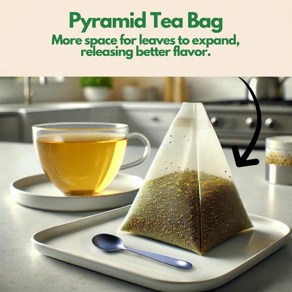Tozzy Usda Organic Turmeric Ginger Tea - 100 Count (Pyramid Tea Bags) | Pure Plant-Based Ingredients | Eco-Conscious Packaging