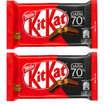 Nestle Kitkat 70% Dark Chocolate, 2 X 41.6 G