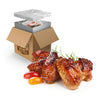 Dens Hot Dogs Grumpy Butcher Chicken Wings Sampler, Garlic-Parmesan & Smoky Salt & Pepper, 40 OZ (Pack of 2), Golden-brown