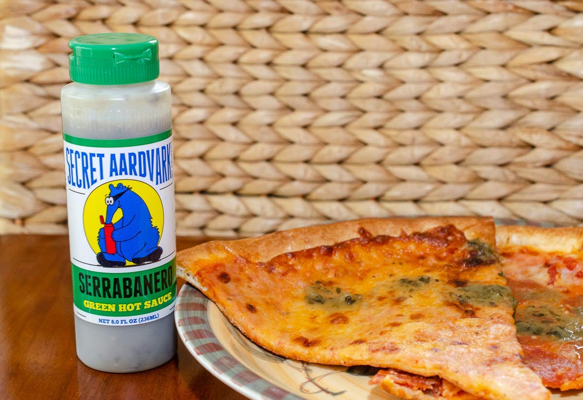 Secret Aardvark Serrabanero Hot Sauce, Non-GMO, Low Carb, 8 Fl Oz (Pack of 2)
