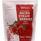 Slohava Freeze Dried Diced Strawberries Pieces, 4 oz. 100% Natural Fruit, No Sugar Added, Kosher, Resealable Pouch.