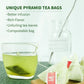 Teelux Matcha Green Tea Bags, Classic Premium Japanese Matcha + Sencha Green Tea, Super Antioxidant, Zero Calories, Caffeinated,