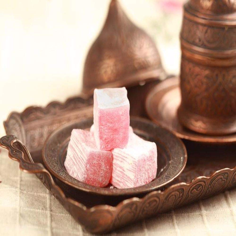 Glloglu Turkish Delight Rose, 8.8Oz - 250Gr, Daily Fresh Shipment From Istanbul/Turkey