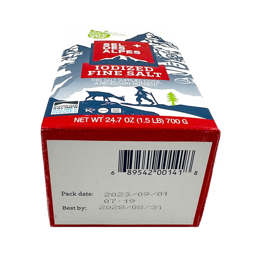 SEL DES ALPES IODIZED FINE SALT 24.7 OZ (1.5 LB) 700 G