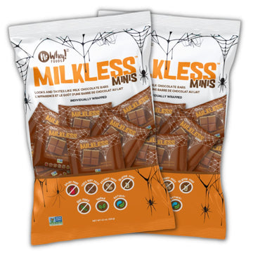Milkless Chocolate Minis (2 Pack) | Allergy Friendly, Vegan Chocolate Halloween Candy | Dairy Free, Nut Free, Peanut Free, Glute