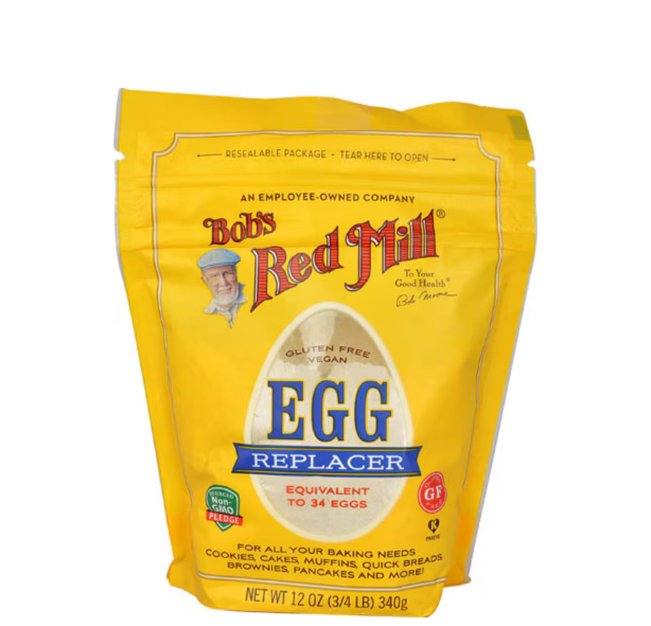 Bobs Red Mill Vegan Egg Replacer, Non-GMO, Gluten Free, Pack of 2, 24 oz Total