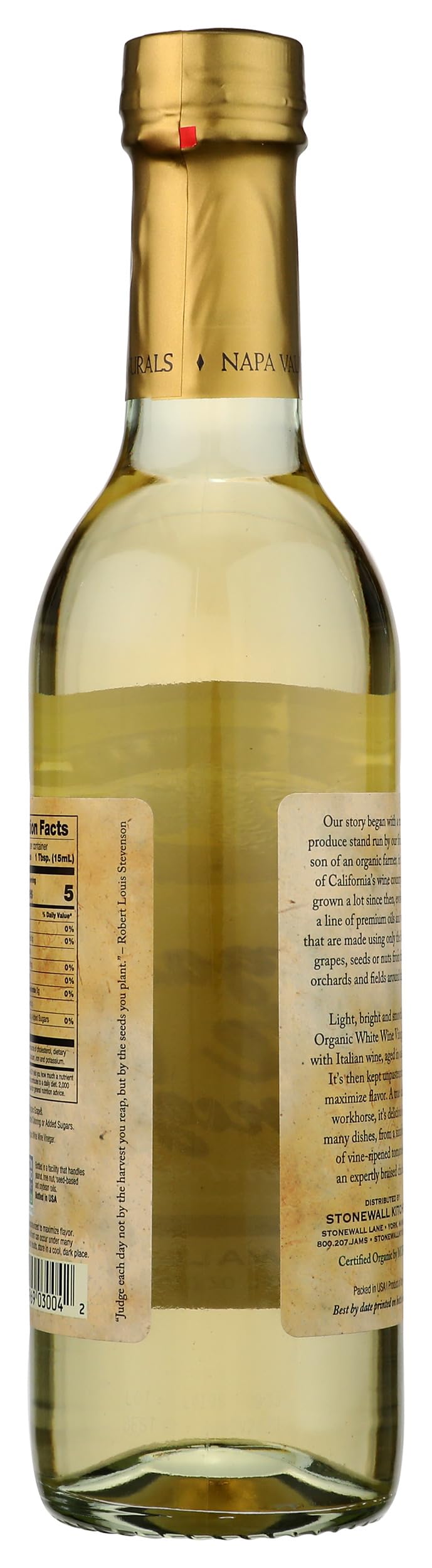 Napa Valley Naturals Organic White Wine Vinegar, 12.7 Fl Oz, Pack of 1