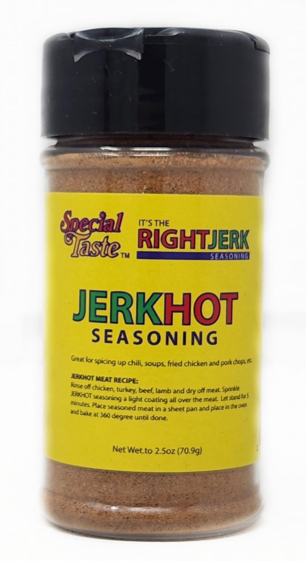 Its the Right Jerk Seasoning Spice Special Taste (2.5oz, Jerk Hot Seasoning)