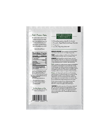 Mrs. Wages Hot Spicy Pickles Quick Process Mix, Simple-To-Use, Flavorful Spice, Easy Way to Make Pickles, Zesty Jalapeno Pepper