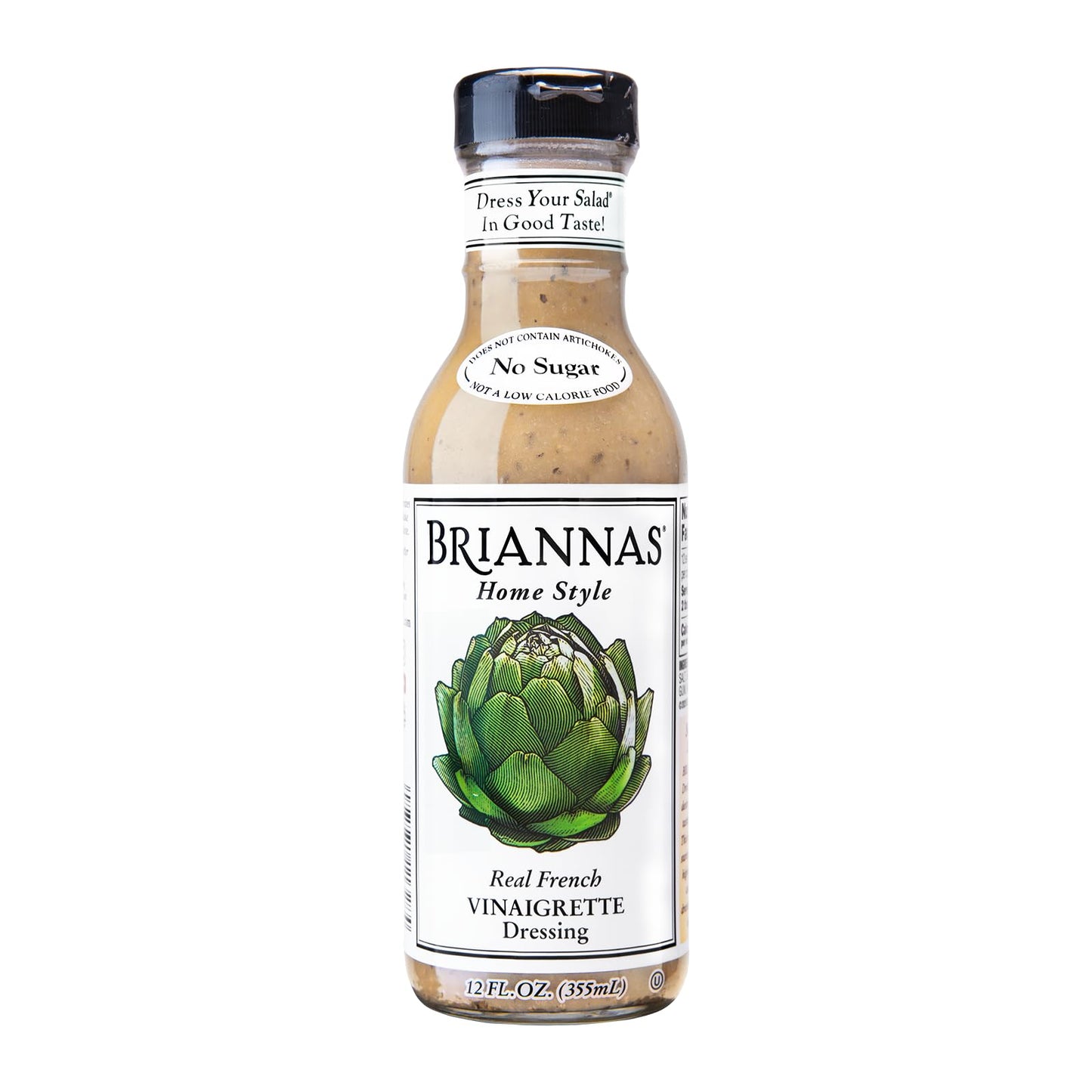 BRIANNAS French Vinaigrette Dressing - Gluten Free, Vegan - 12 oz. Bottle