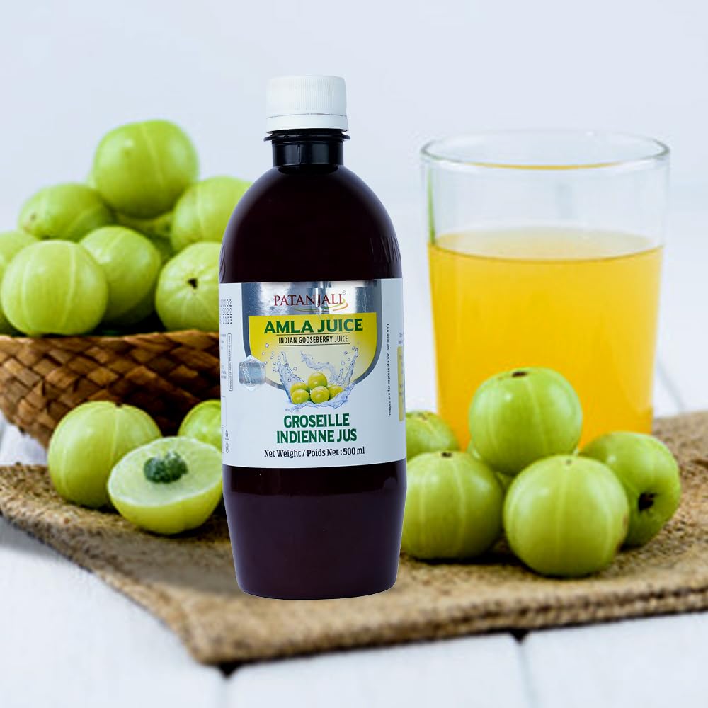 Patanjali Amla (Indian Gooseberry) Juice 500Ml / 16.90 Fl Oz