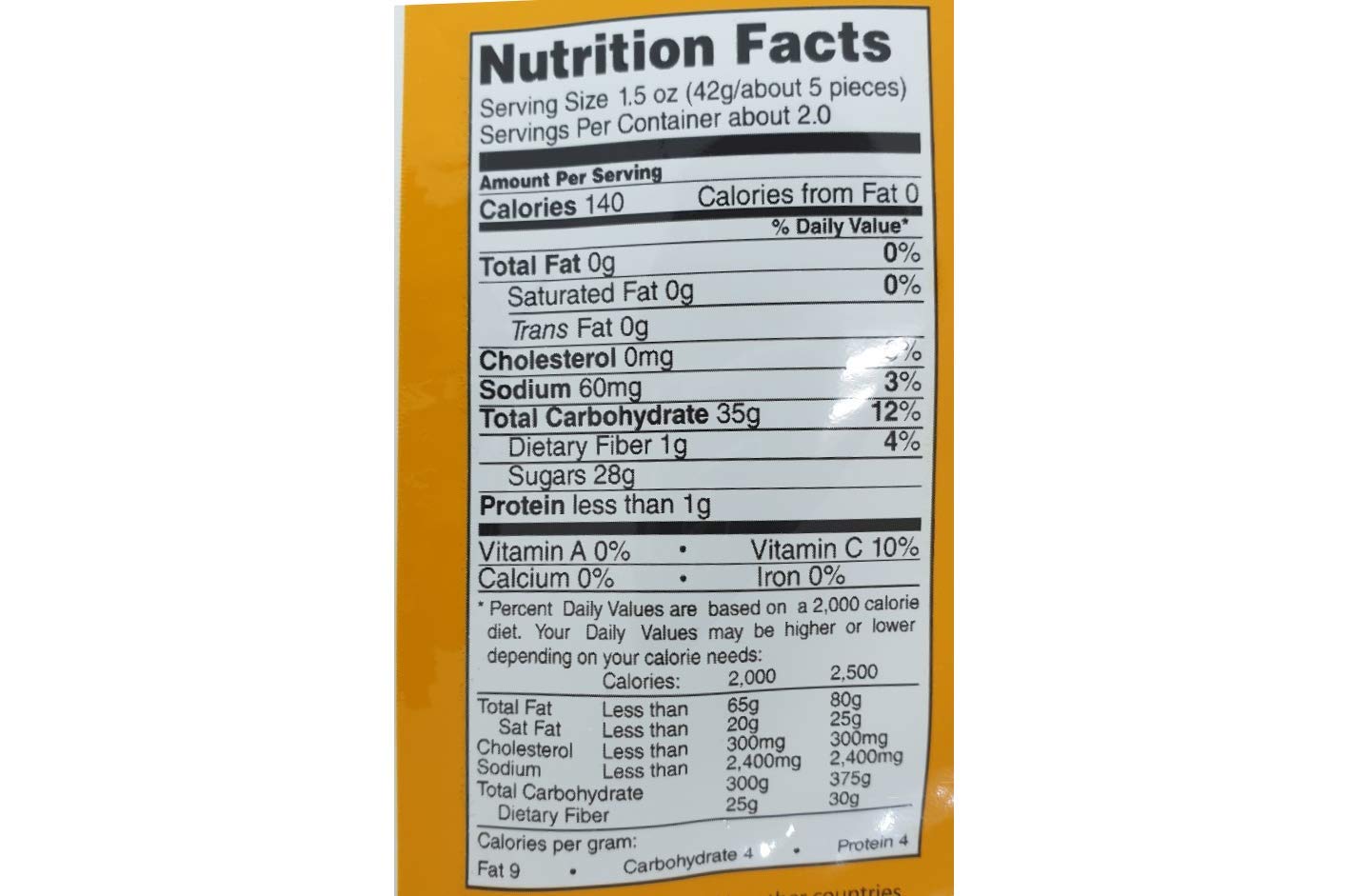 7D Dried Mangoes, Naturally Delicious, Tree Ripened, 2.82 oz (Pack of 2)