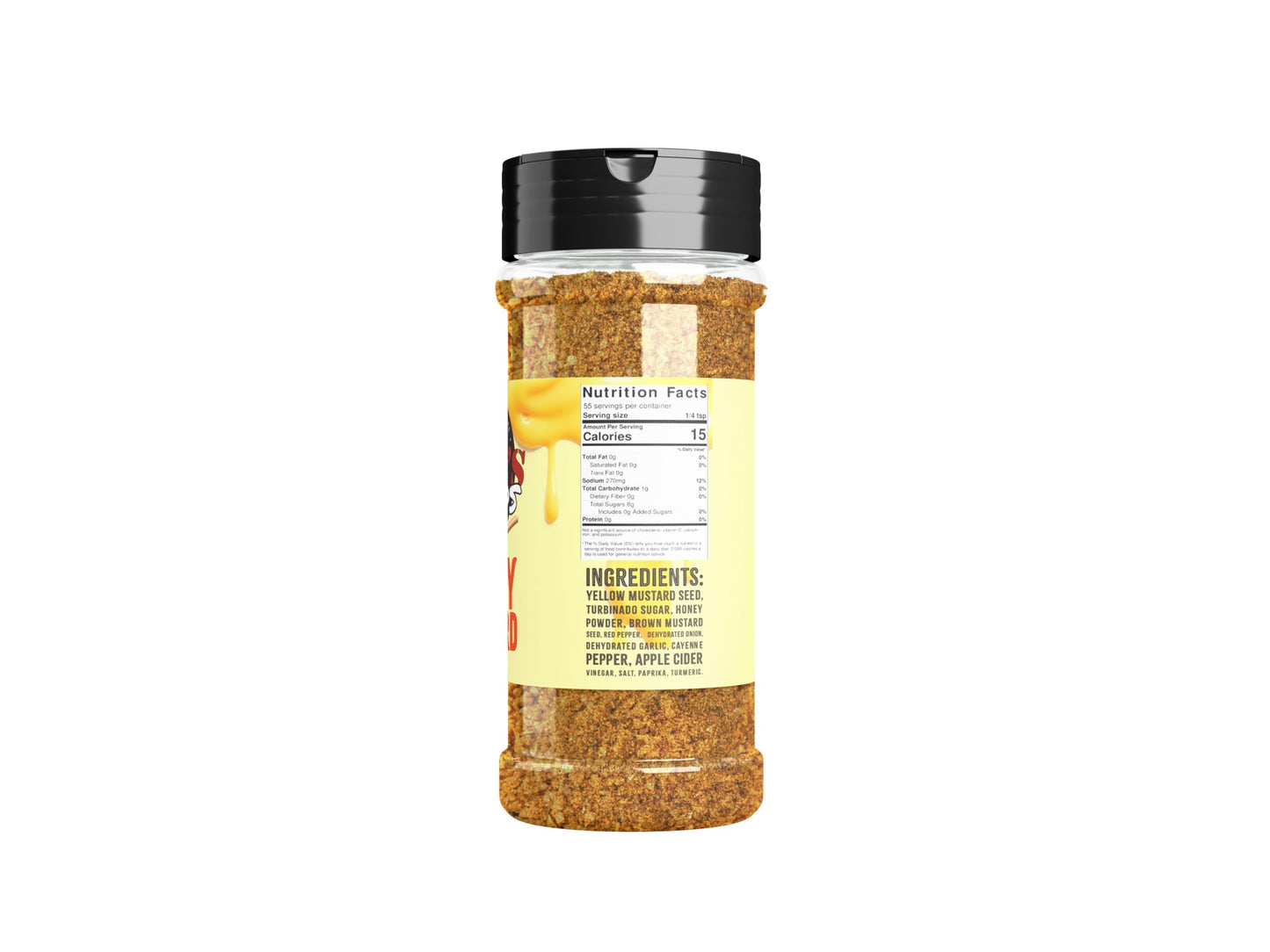 Hot Honey Mustard Seasoning Bbq Rub | Sweet Savory & Spicy Blend | Delicious On Chicken, Pork, Salmon, Ribs, Brisket | Meat Dry
