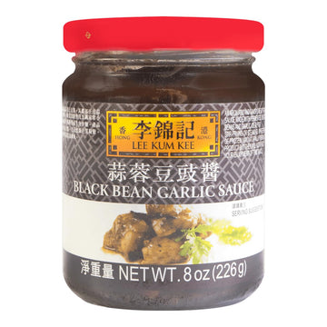 Lee Kum Kee Black Bean Garlic Sauce (8 oz - 12 Pack) Ready-to-Use Sauce  Aromatic & Savory - Perfect for Marinades  Braising  Dipping Sauces  Stir-Frying and Steaming Meats or Ribs  Vegetables  and Seafood