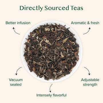 VAHDAM UNITEA Black Tea Leaves, Blend of Darjeeling & Assam, 12oz, Loose Leaf, Vacuum Sealed Pack