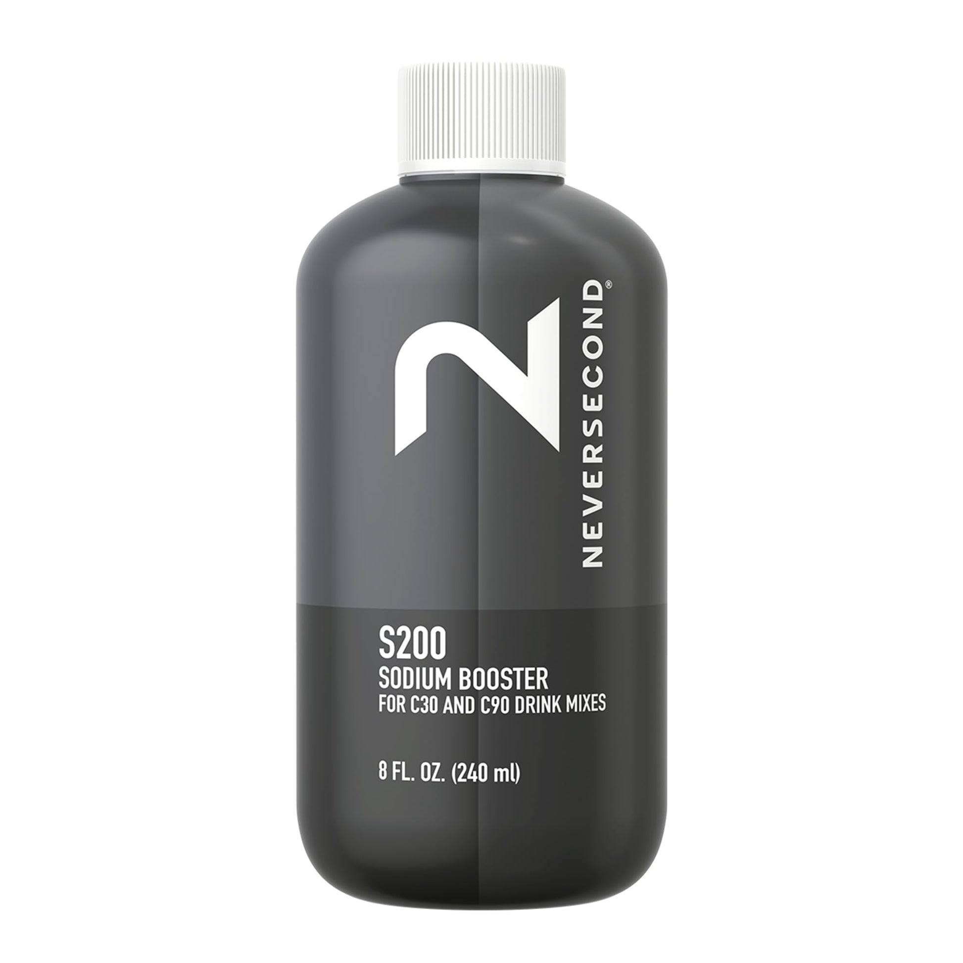 NeverSecond S200 Sodium Booster - High-Performance Electrolyte Liquid for Triathlon, Cycling & Running (30 Servings)
