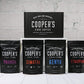 Coopers Cask Coffee Gourmet Coffee Sampler Gift Box Set, Whole Bean, 4 Bags, 16 oz Total