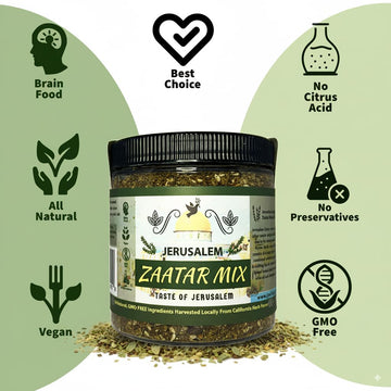 Julians Valleys Zaatar Spice Mix | Natural Herbs & Pure Sumac | 8OZ | No Preservatives