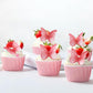 52 Pieces Edible Wafer Paper Butterfly Cake Decoration, Suitable For Weddings, Birthdays, Christmas Parties To Decorate Cookies,