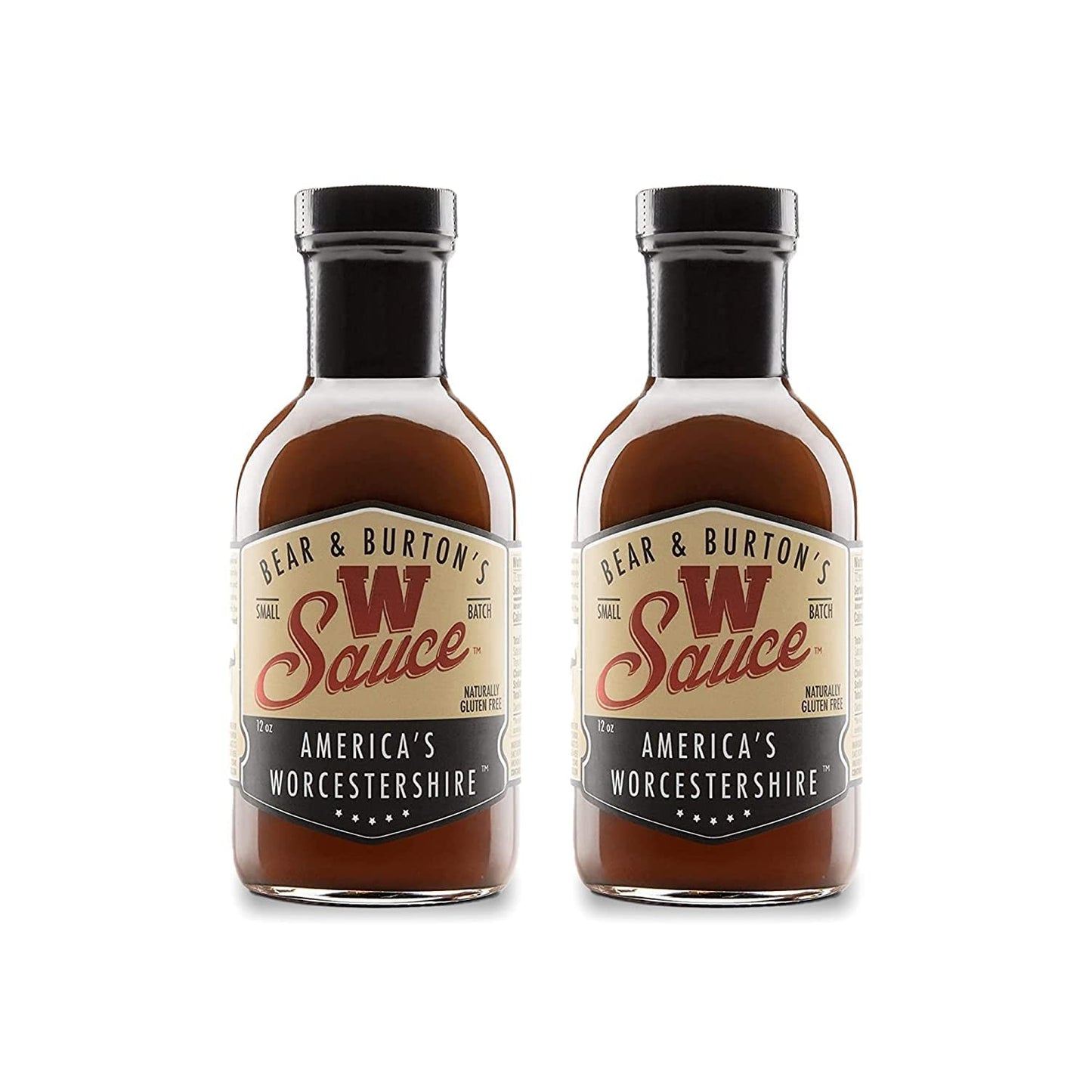 Bear And Burtons W Sauce | Distinctive Worcestershire Sauce Blend | Perfect For Steaks, Dressings & Marinades | 12 Oz - Pack Of
