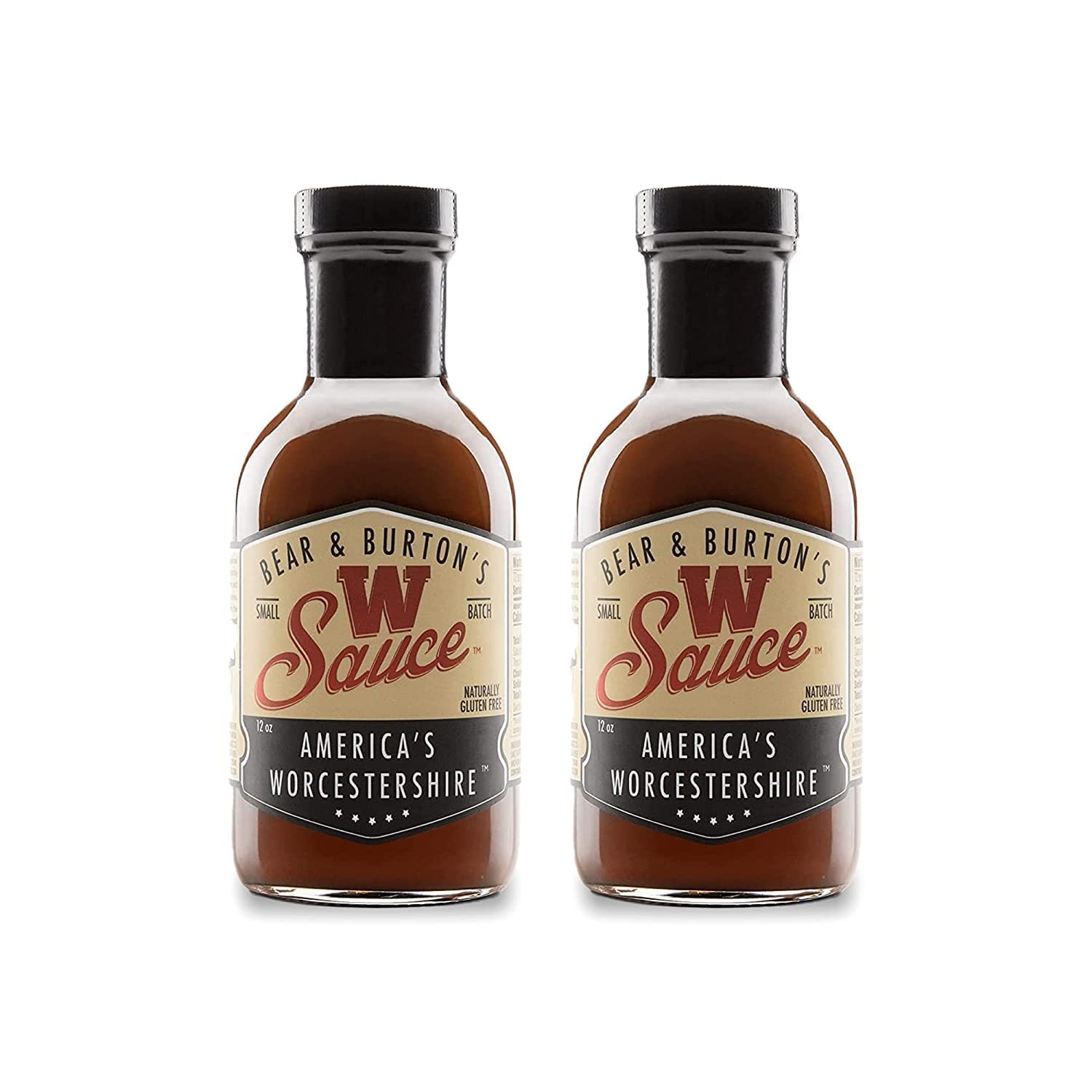 Bear And Burtons W Sauce | Distinctive Worcestershire Sauce Blend | Perfect For Steaks, Dressings & Marinades | 12 Oz - Pack Of