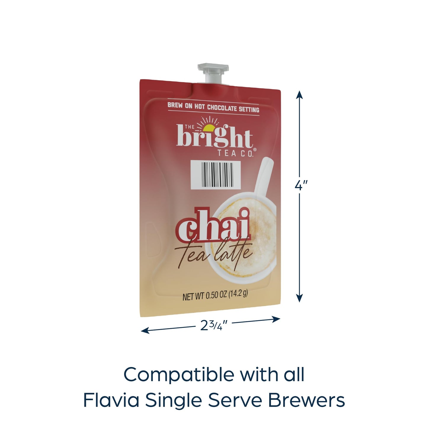 FLAVIA Chai Tea Latte Freshpack - Convenient Single Serve Tea Pods