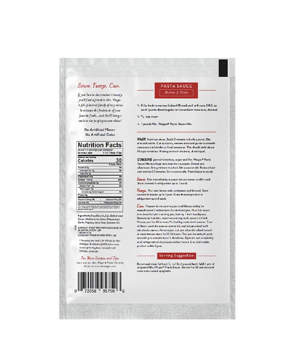 MRS. WAGES PASTA SAUCE TOMATO MIX