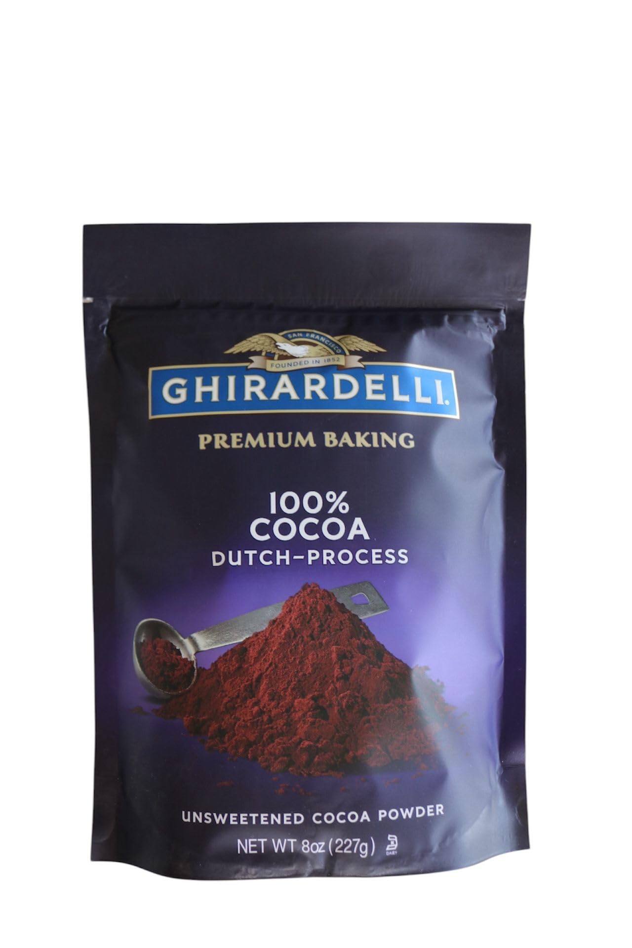 Ghirardelli Top-Grade Baking Cocoa 100% Cocoa Dutch Process Unsweetened Cocoa Powder - Gourmet Baking Cocoa For Brownies  Cakes  Cookies & Smoothies  8 Oz Bag