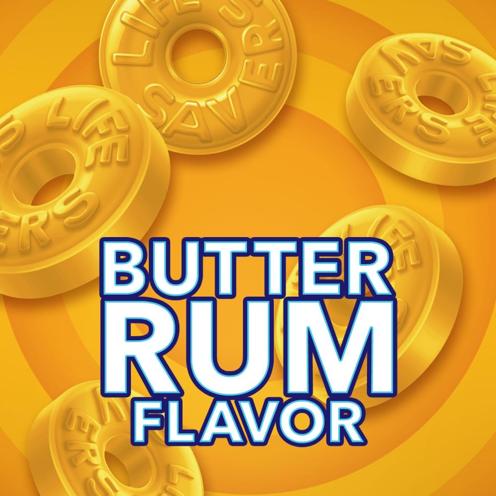 Life Savers Hard Candy - Butter spirit-inspired flavor, Individually Wrapped, Pack of 4, 14.5 Ounce