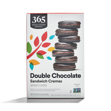 365 By Whole Foods Market Double Chocolate Sandwich Cremes, 20 Ounce