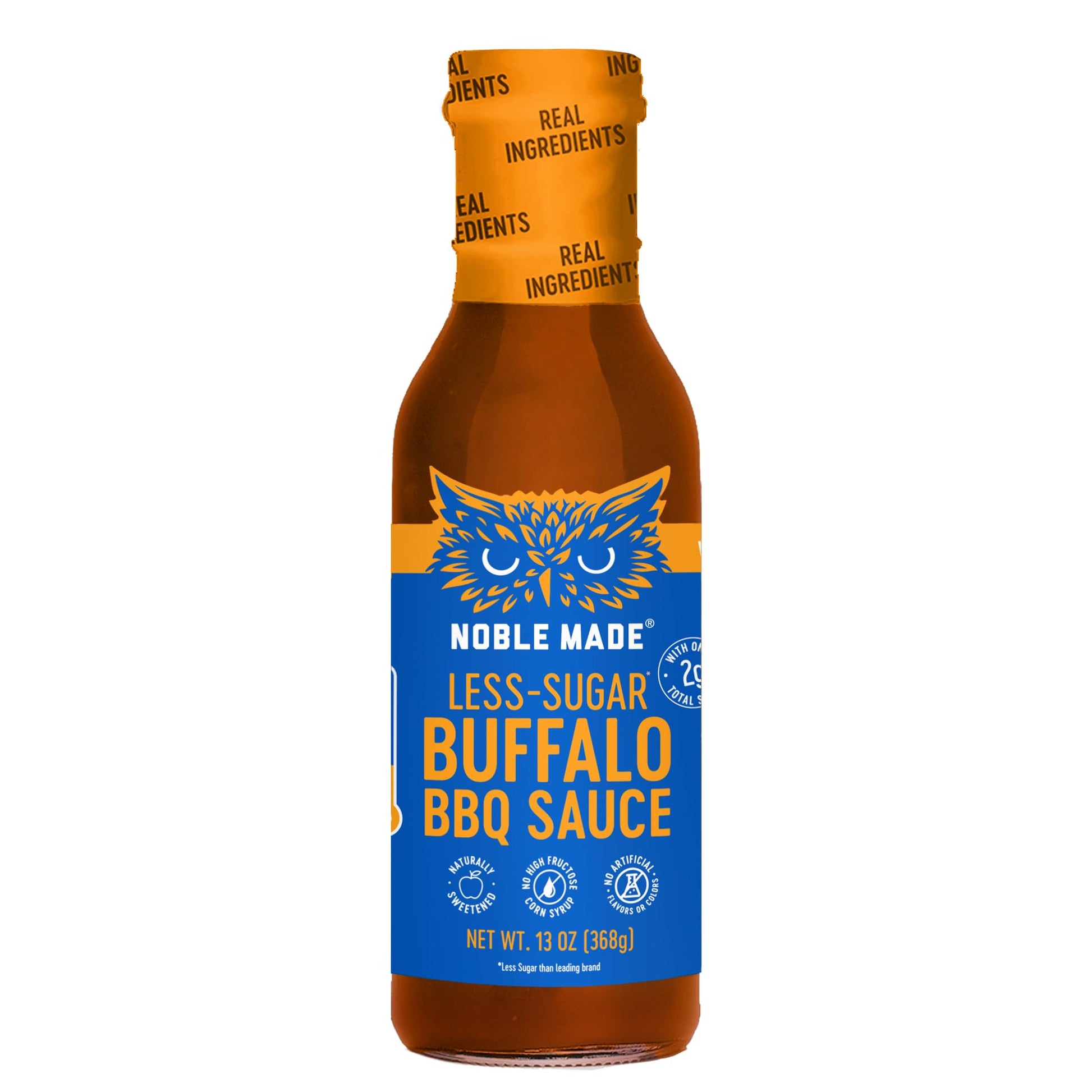 Noble Made Buffalo BBQ Sauce, Keto, Gluten Free, Vegan Dipping & Wing Sauce, Low Carb, Dairy Free, Low Calorie, Paleo, Low Sugar