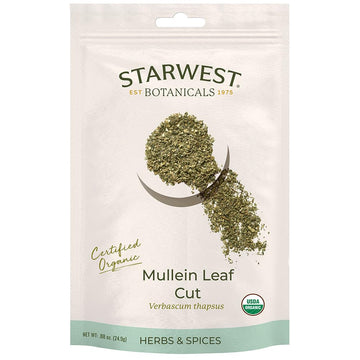 Starwest Botanicals Mullein Leaf Cut Organic Eco-Friendly (.88 oz)