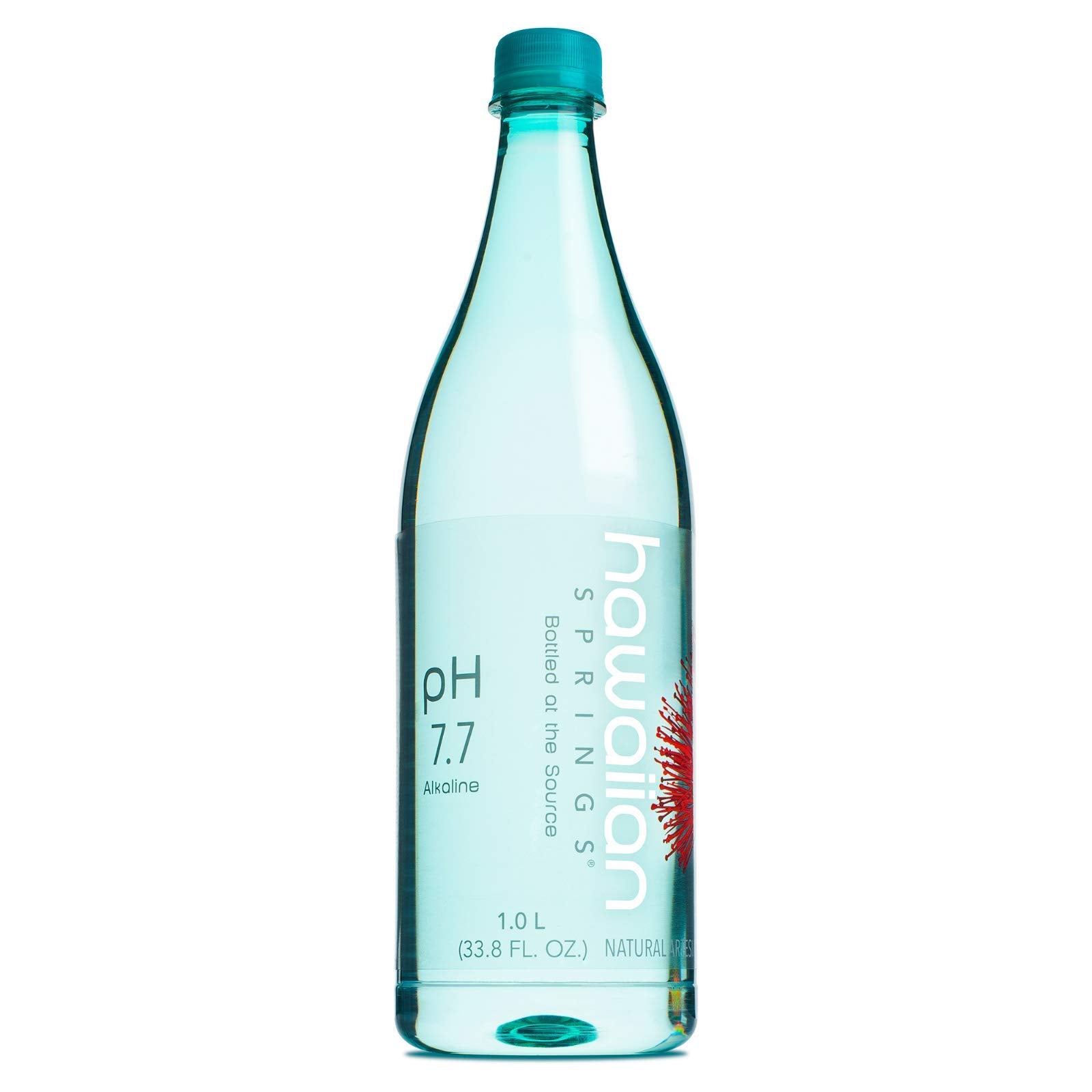Hawaiian Springs- Natural Artesian Bottled Water | Volcanic Enhanced Alkaline Electrolytes | Sourced On Big Island, Hawaii | 1L