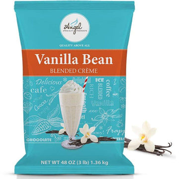 Angel Specialty Products, Blended Smoothie, Frappe Powder Mix, Vanilla Bean [3 Lb] [34 Servings]