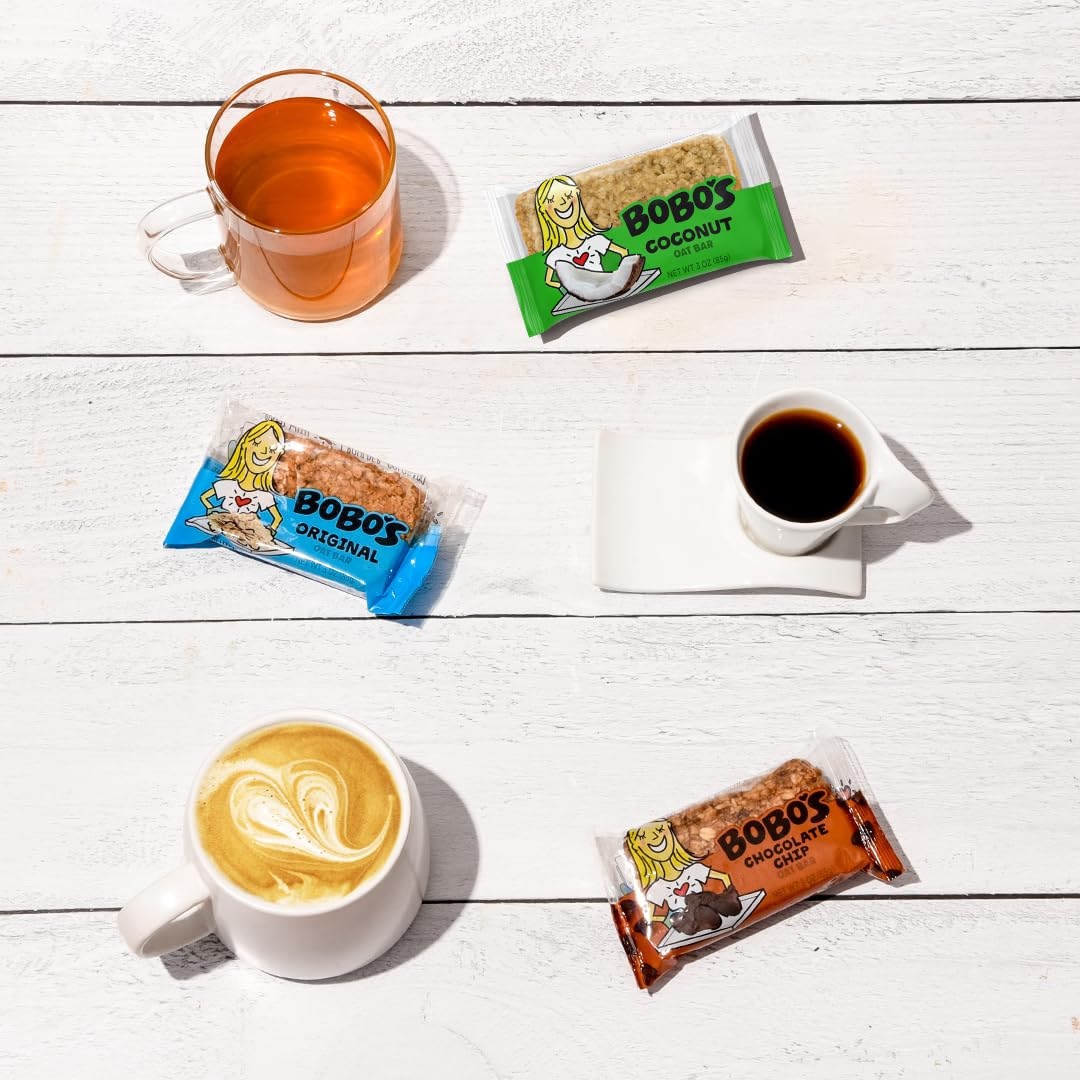 Bobos Original Oat Bars, Gluten Free, Non-GMO, Whole Grain Oats, Pack of 12 | Snack Bars | On-the-Go | Made with Simple Ingredi