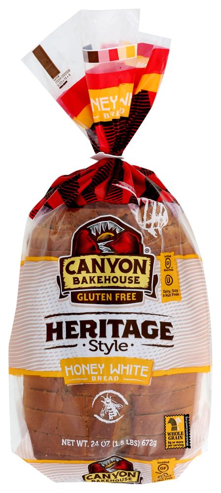 Canyon Bakehouse Gluten Free Heritage Style Honey White Bread,, 24 Oz (Pack Of 6)