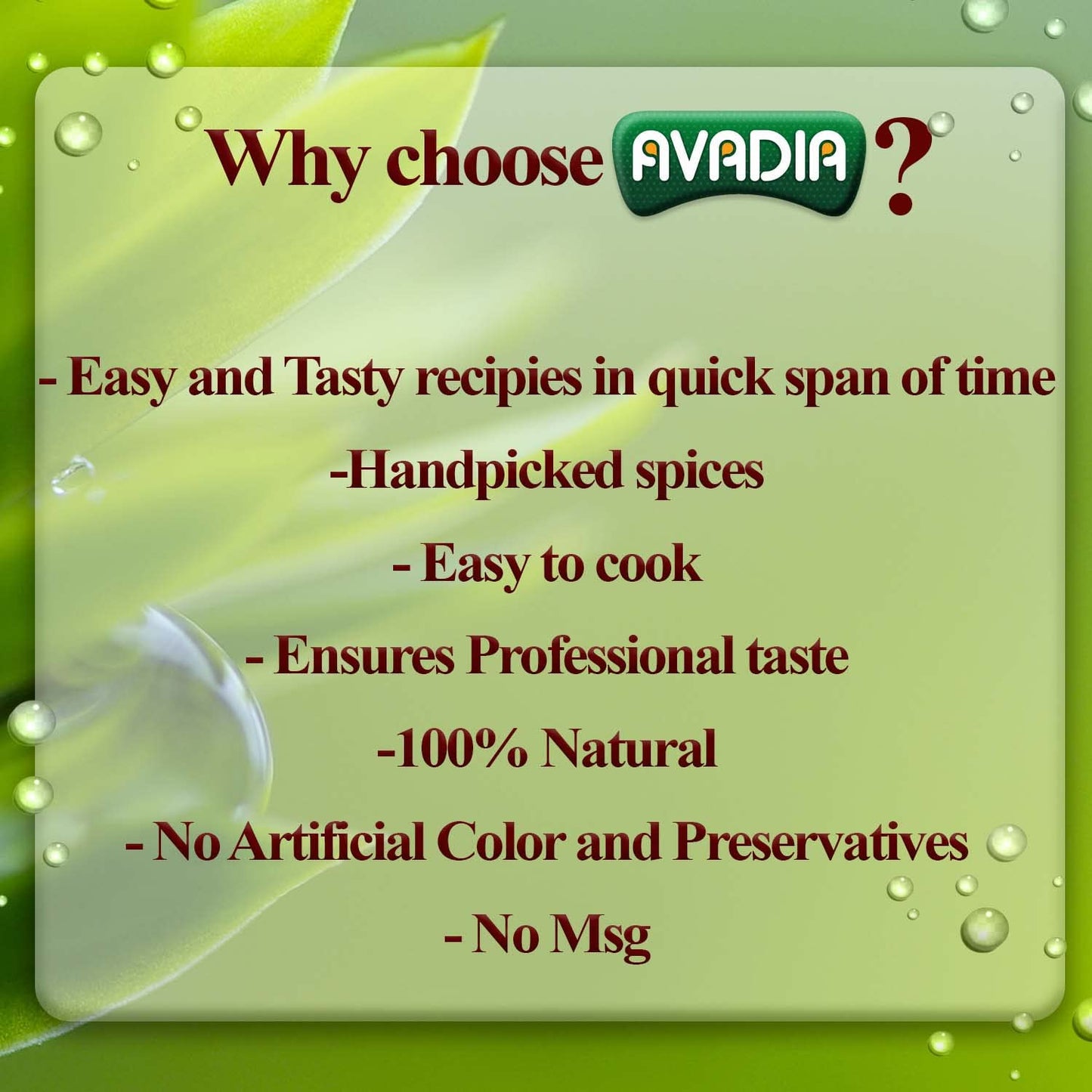Avadia Veg Biriyani Masala (250G)