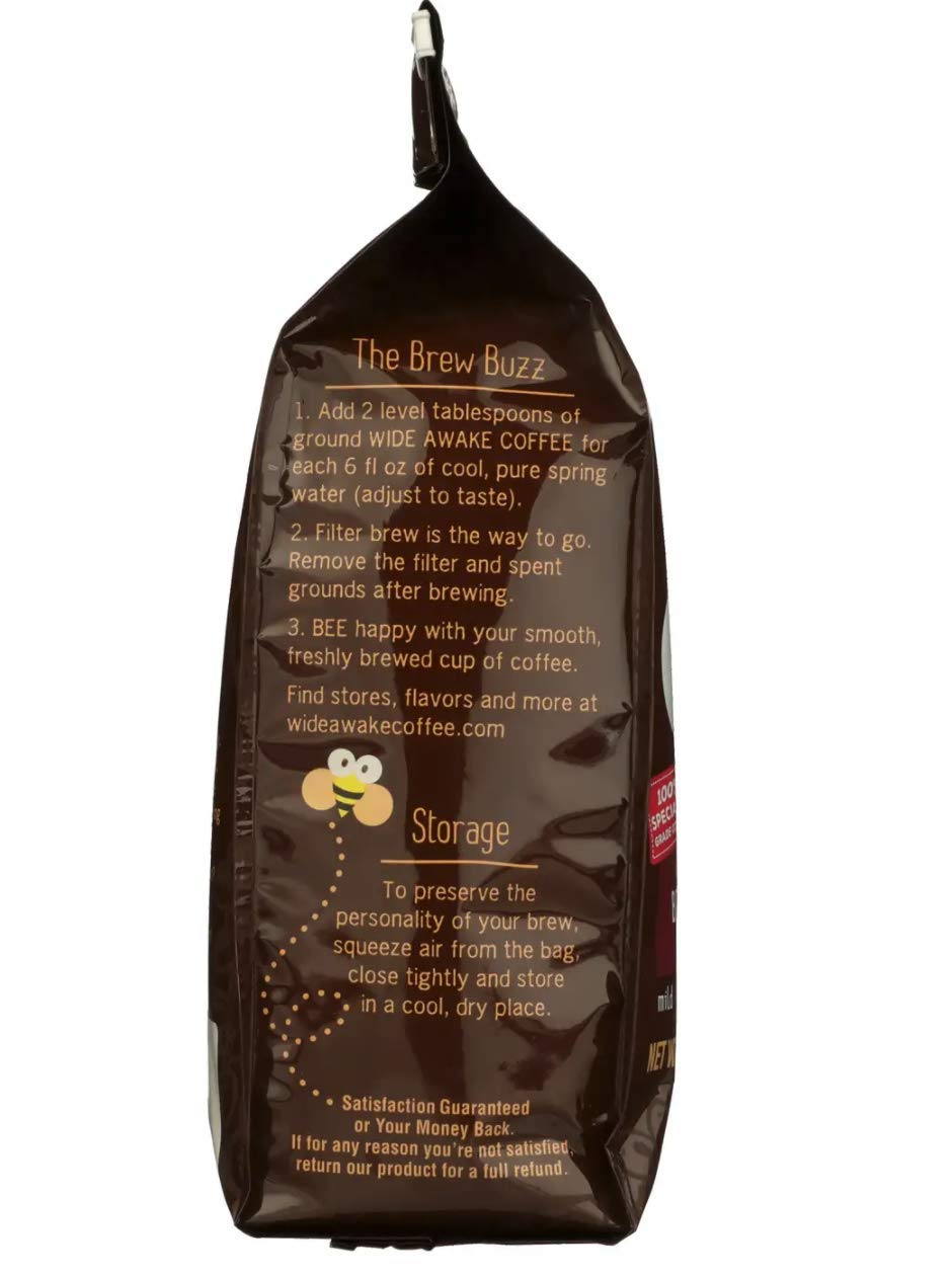Wide Awake Coffee Breakfast Blend Ground Coffee, 12 Ounce, Rich Flavor, Perfect for Mornings