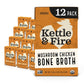 Kettle & Fire Mushroom Chicken Bone Broth, Keto, Gluten Free, 12 Pack, 16.9 Fl Oz