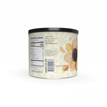 Sabatino Black Truffle Sea Salt Peanuts - Gourmet Roasted Peanuts With Black Truffle & Sea Salt, Premium Snack, Keto-Friendly, 1