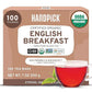 HANDPICK Organic English Breakfast Black Tea Bags - Strong, High-Caffeine, 100 Count, Eco-conscious Packaging