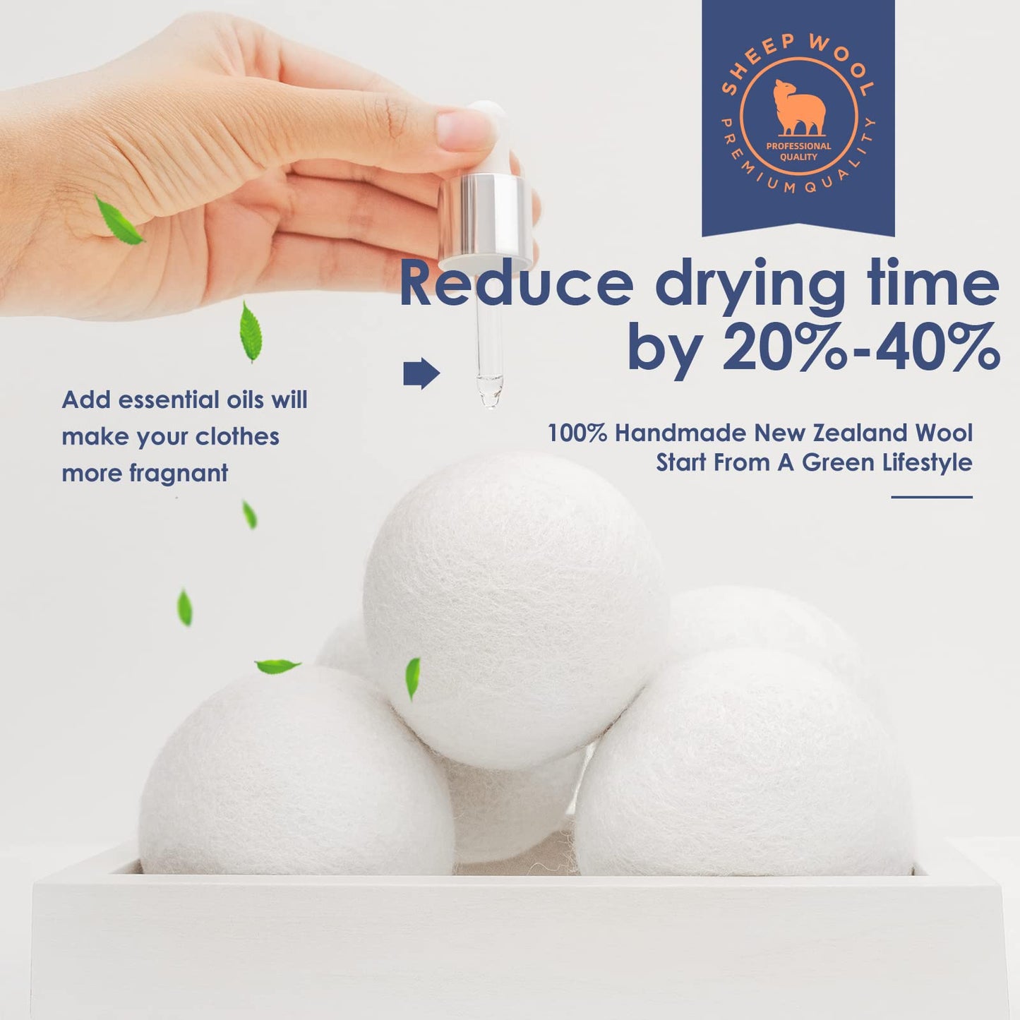 Wool Dryer Balls Handmade 3 Pack Xl,Organic Laundry Dryer Balls,100% New Zealand Wool Natural Fabric Softener,Reusable 1000 Load