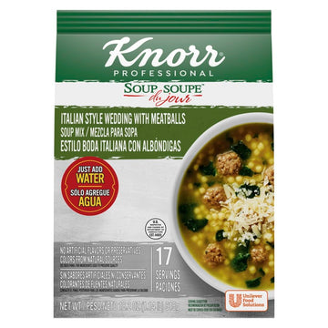 Knorr Professional Soup du Jour Italian Style Wedding with Meatballs Soup Mix No added MSG, 0g Trans Fat per Serving, Just Add W